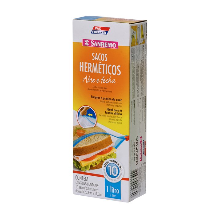 Bolsa Hermética Vac c/cierre 1L(10un)