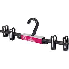 Percha Plastica C/pinzas negra pack 2un
