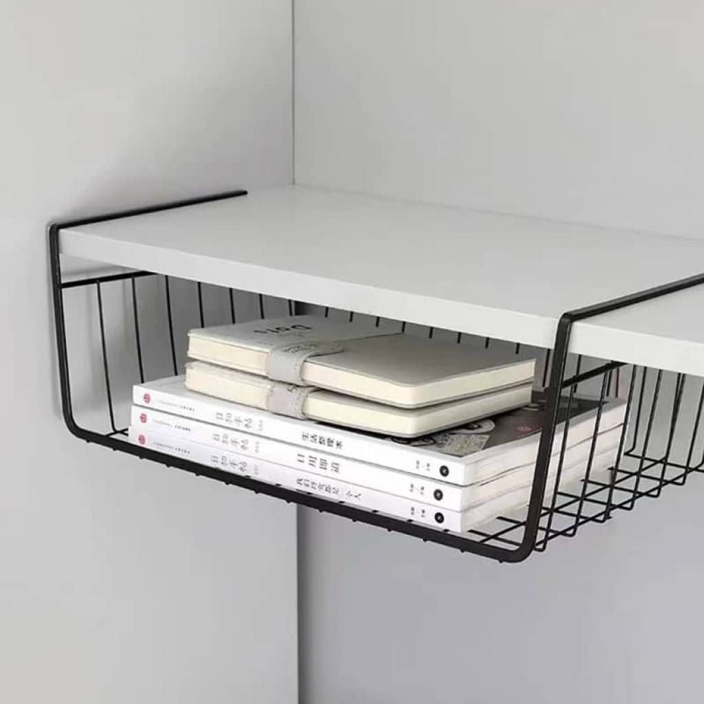 Cesta colgante organizador para debajo estante armario