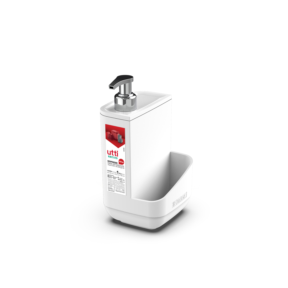 porta jabon líquido blanco
