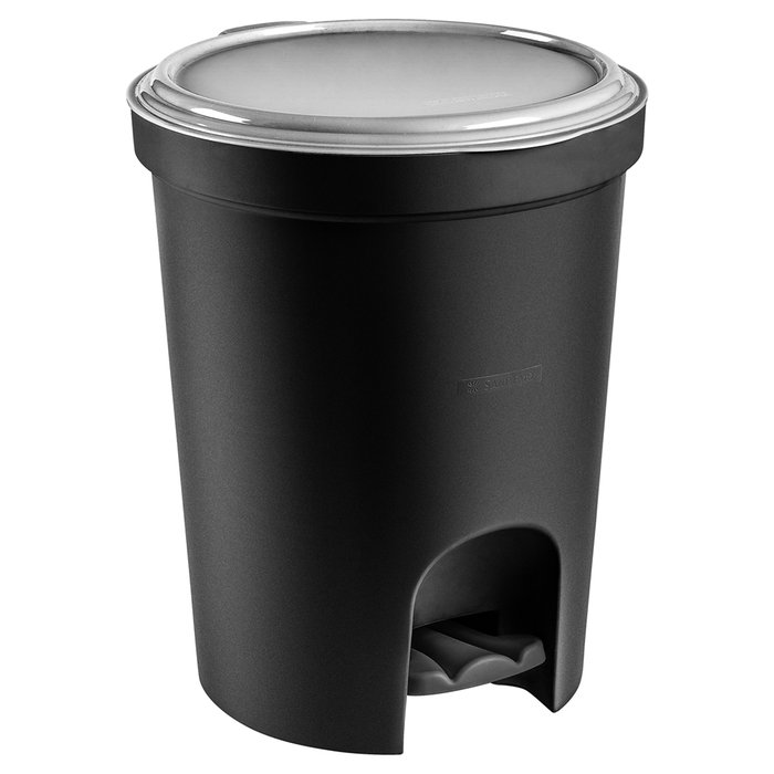 Basurero Pedal negro 13,5lts