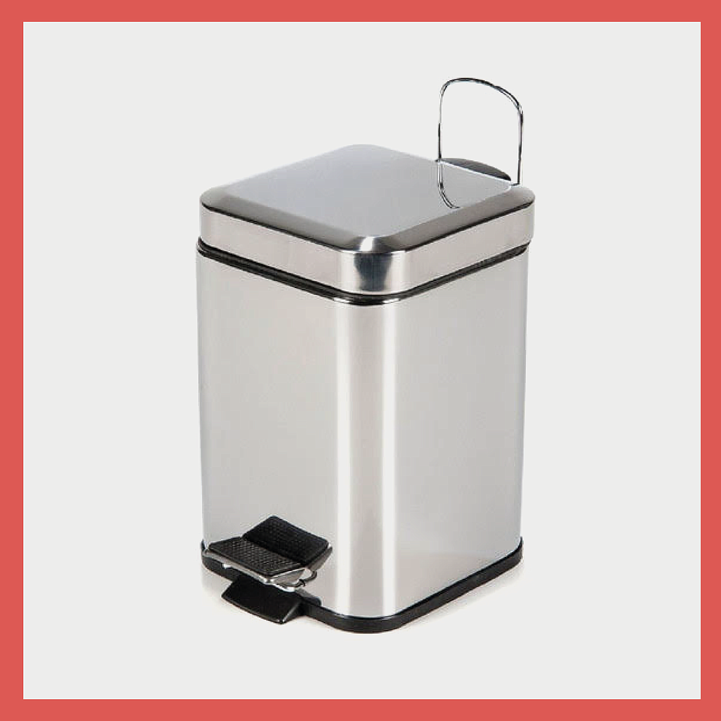 Cesto Cuadrado Acero Inoxidable 3lt