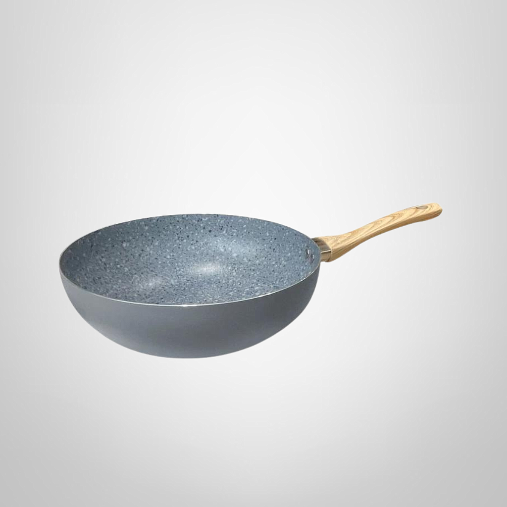 Wok Aluminio C/antiadh Granito 28cm Hudson