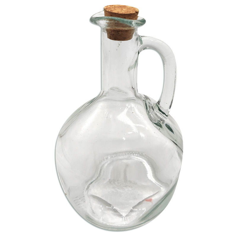 Aceitero de vidrio con tapa de corcho Home