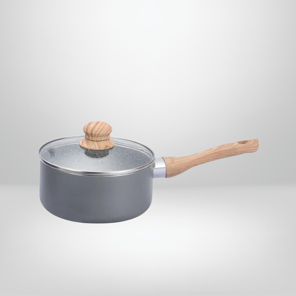 Cacerola aluminio con antiadherente granito 18 cm Hudson