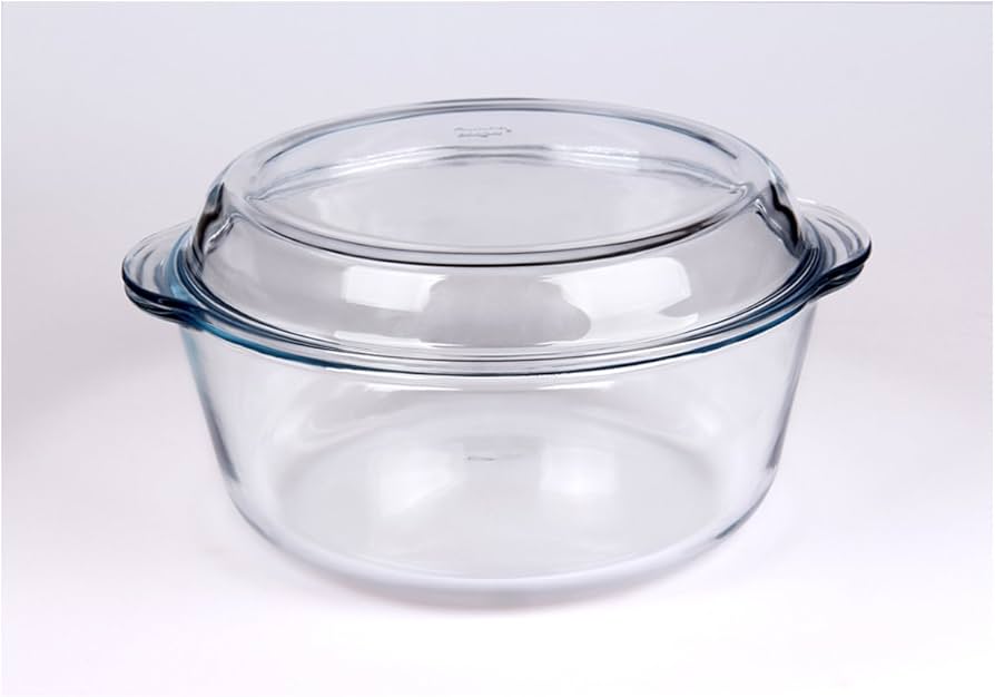 Cacerola de Vidrio Con tapa 3lt