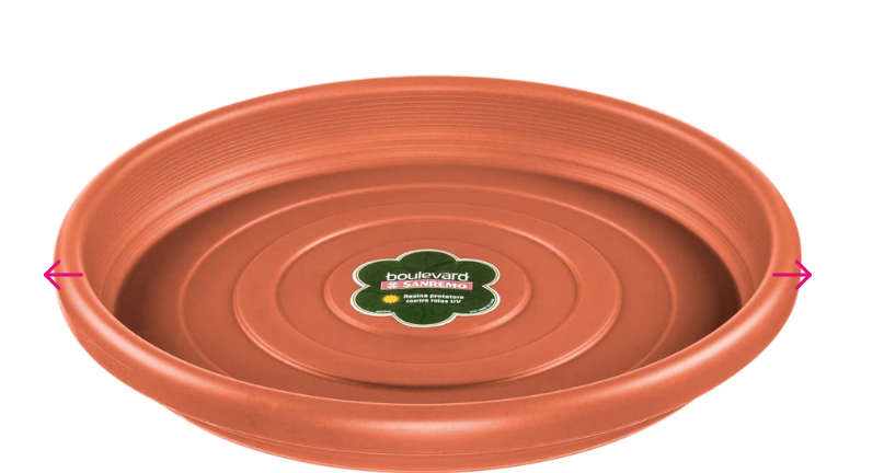 Plato para macetero 28 cm San Remo