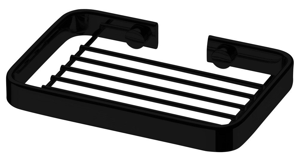 Jabonera Negro Mate de Pared Future