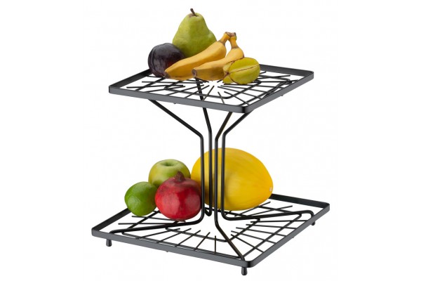 Frutero Cuadrado Negro Mate Future