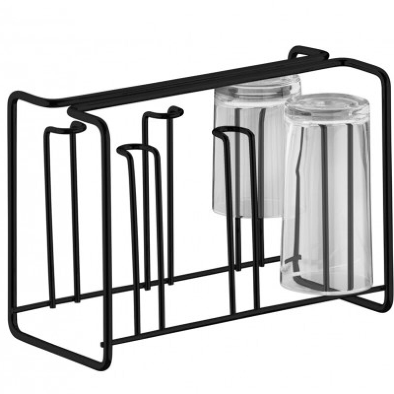 Porta Vasos Escurridor Negro Future