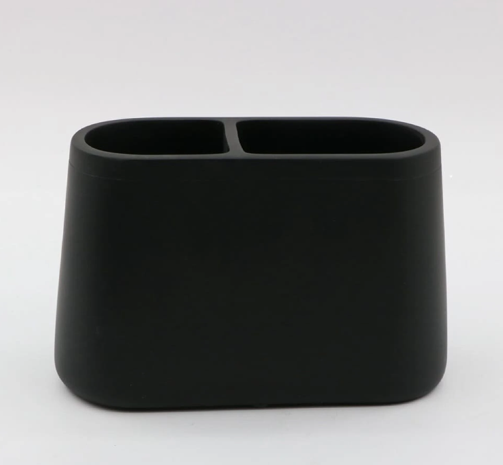 Vaso porta cepillos negro mate