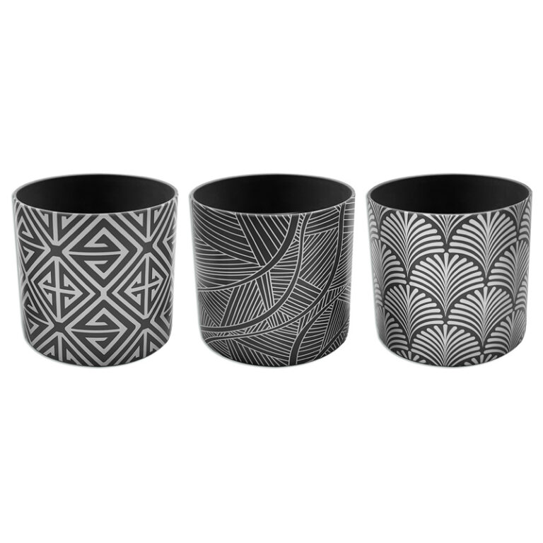 Maceta plástica Lines 12 x 12