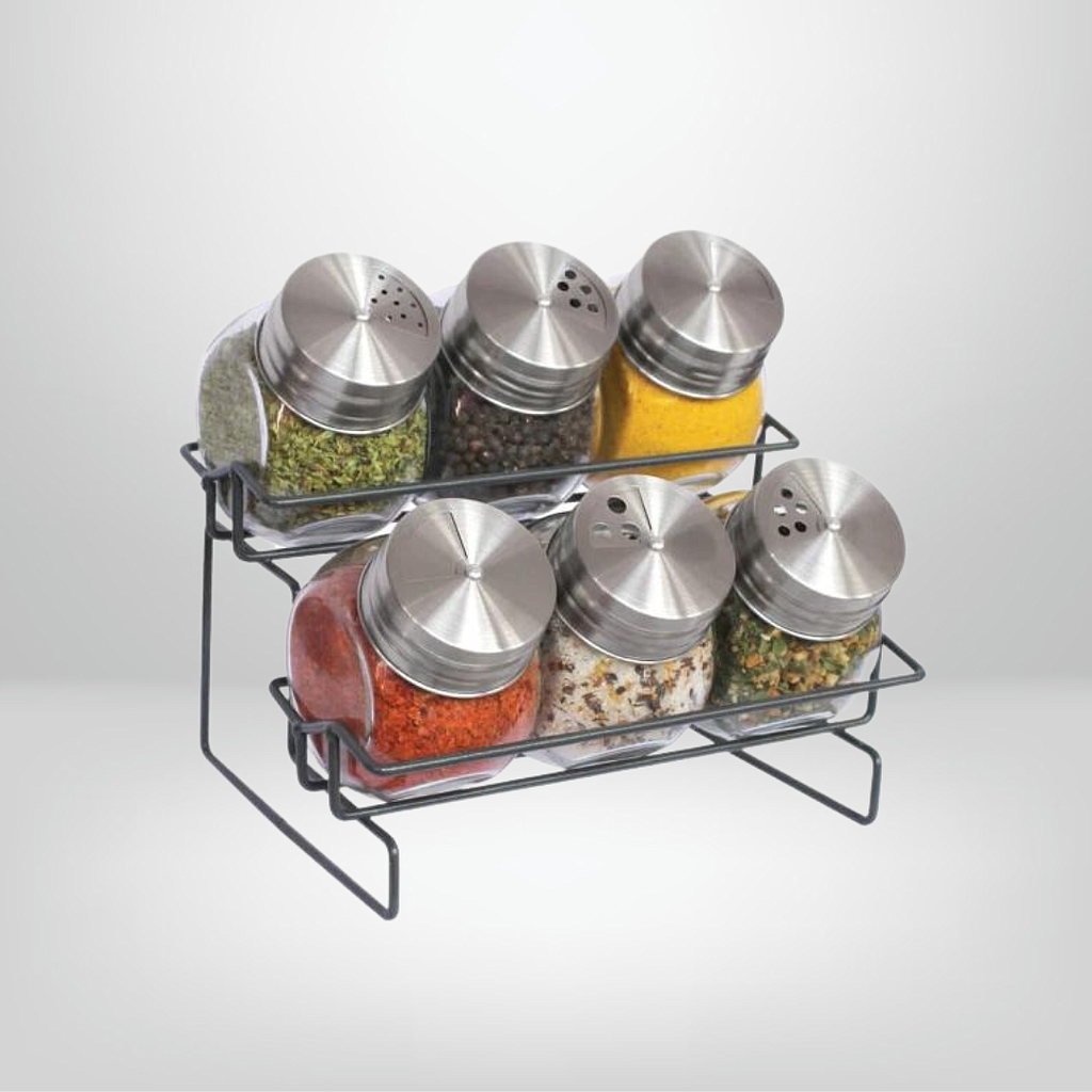 Set especieros de vidrio 7 piezas Hudson