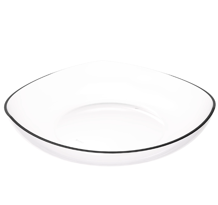 Bowl para ensalada de  plástico transparente Crippa