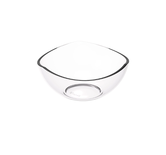 Juego de 6 potres de postre transparentes de plástico Crippa