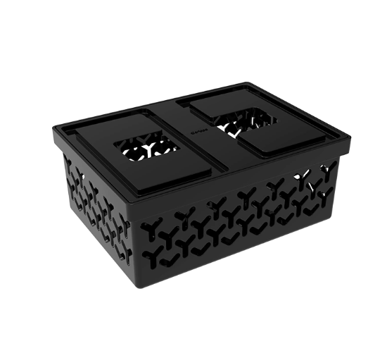 Caja con tapa calada P Crippa negra