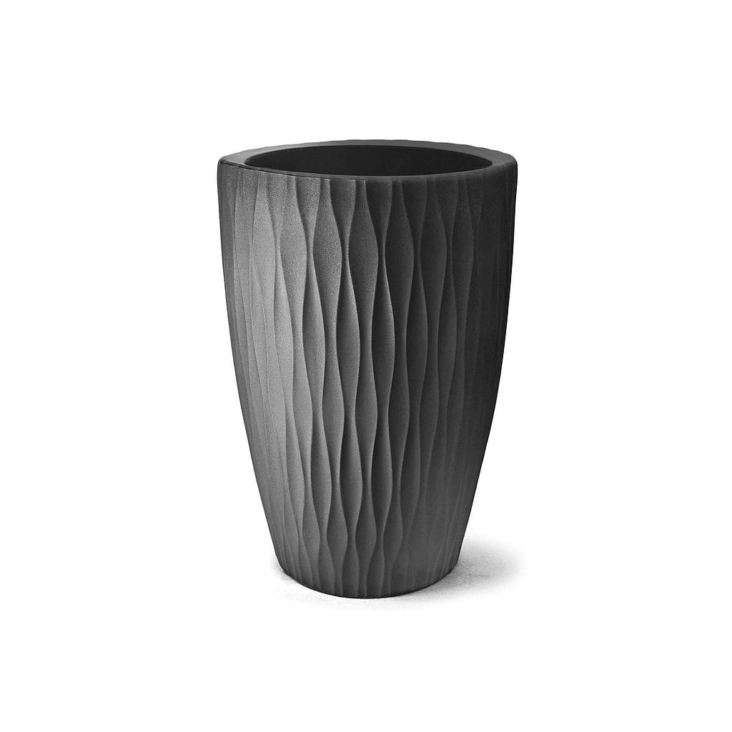 Maceta Conico Infinity 28 Negro 28,0 x 19,3 x 12,5 cm - 5 L