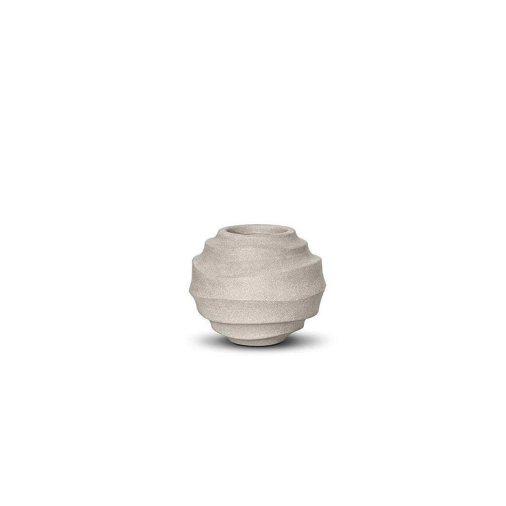 Maceta Oval Wave 19 Cemento 19,0 x 13,0 x 9,5 cm - 5,3 L