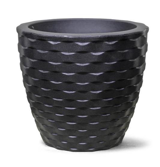 Maceta Redondo Elo 22 Negro 22 x 24,2 x 15,3 cm - 6,5 L
