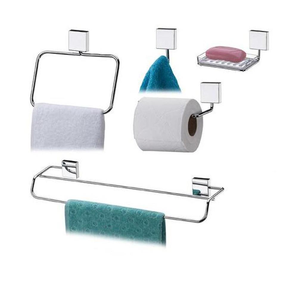 Set de accesorios para baño 5 piezas cromado Future