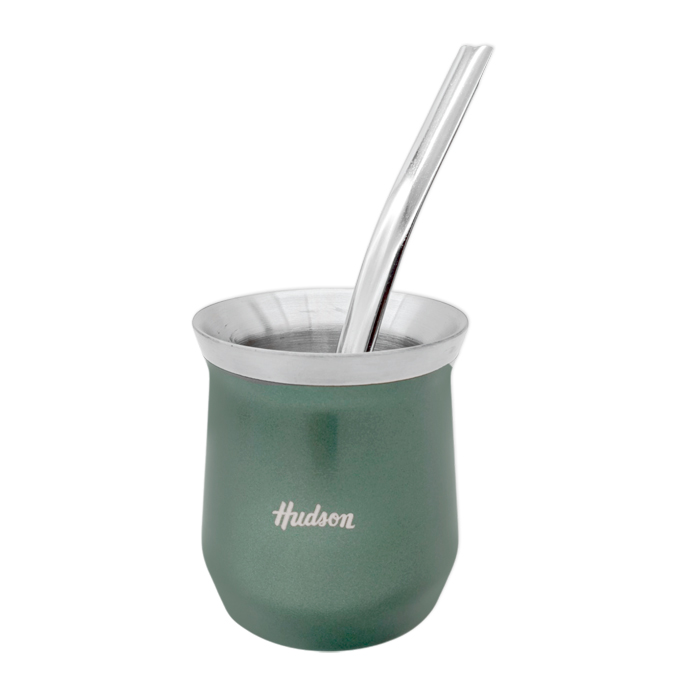 Set de Mate y Bombilla Verde Hudson