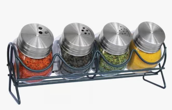 Set especiero de vidrio 5 piezas Hudson