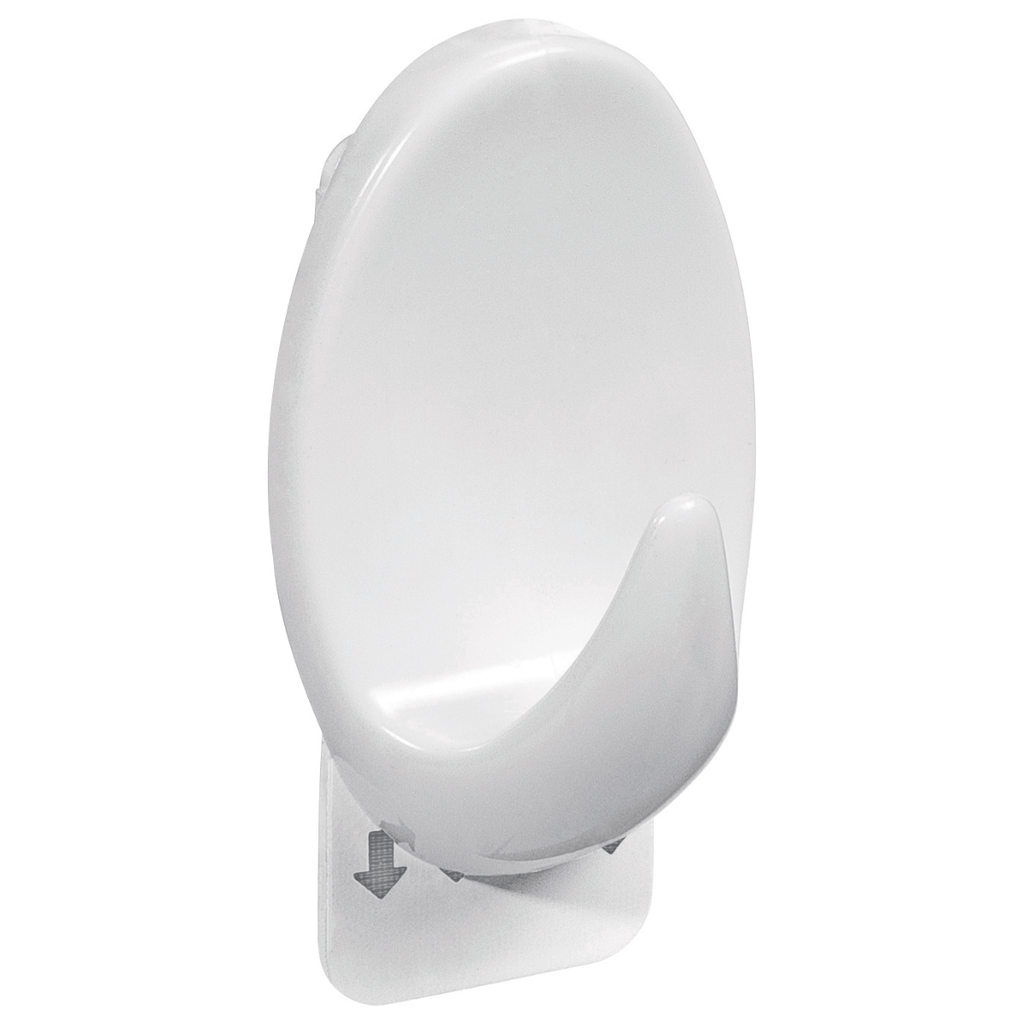Gancho Oval Blanco C/adhesivo Gx1