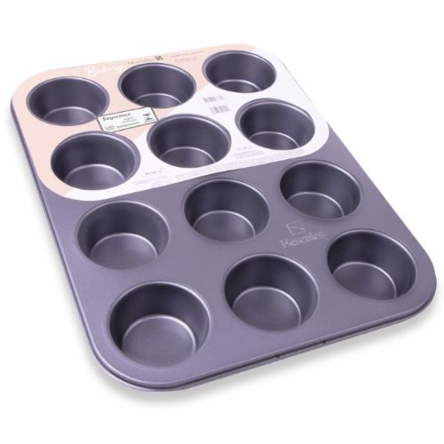 Molde carbono 12 muffins Bakery