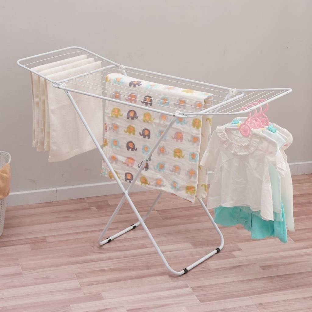 Tendedero para secar ropa de pie plegable 120cm