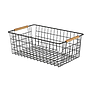 Canasto Organizador de Metal 29 cm x 22 cm x 12 cm